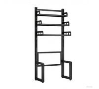 Heavy Du Adjustable Frid Stand Metal e Kitchen Sto Shelves 2 3 4 Tier Refrirator Cabinet for Microwave & ers Black 70x38x162cm (27.6x15x63)