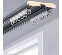 Heavy Du Aluminum ain Track System - Silent Gliding Ceiling Mount Rail Set for Bedroom Living Room Hospital - Versatile Room Divider & Shower Drapery Rods (Blue 5.60m)
