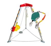 Heavy Du Aluminum Tr for Firefighting, Confined Space Equint Set with 2600LBS Winch & Reflective Strips, Lifting ar for Emerncy Response