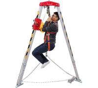 Heavy-Du Aluminum Tr Kit with Safe Harness - Ideal for Confined Space Sewer & Cable Lifting s Meets Safe Cliance Standards
