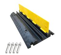 Heavy Du Cable Protector p 2 Channel Cable Cover 5 Ton Capaci Modular Design 100x35x6.5cm (39x14x2.5in) for Safe Cable ment