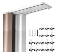 Heavy Du Ceiling ain Track with Silent Rollers for Room Dividers Privacy ains Perfect for Kitchen Living Room Bedroom - Various Lengths (White 1.4m/4.6ft)