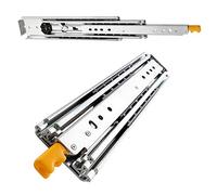 Heavy Du Der Runners 2 Pcs Full Ball Bearing Slides with Locking Mechanism Quiet Smooth Cabinet Repair Kit 1400mm (56 Inch)