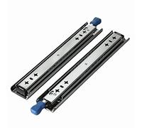 Heavy Du Der Slide Rail 120kg Load Capaci Thickened Industrial Guide Rail with Lock Three Sect Side Mounted Ball Bearing Track Fully Stretched Der System