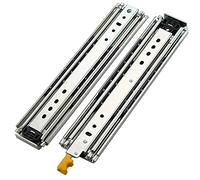 Heavy-Du Der Slides, Full Exteon Ball Bearing Guides, 220kg Load Capaci, Double Roller Design, Locking Mechanism, 1 Pair (2 Pieces) - Perfect for Kitchen & Fur