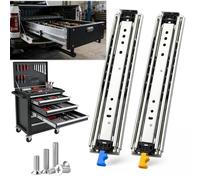 Heavy Du Der Slides with Ball Bearings 500mm (20in) Full Exteon Lockable Max Load 220kg for 1500 2000mm Length Cali Yellow h