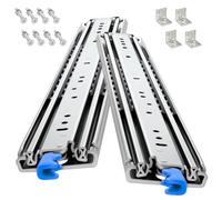 Heavy-Du Der Slides with Lock, Full Exteon Der Guides, 220kg Load Capaci, 250mm/10in Ball Bearing Rails, Catible with 1500-2000mm CABI, Blue.