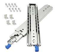 Heavy Du Der Slides with Lock Full Exteon Side Mount 900mm 36in 220kg Load Capaci Ball Bearings for 1500 2000mm Ders Blue Color