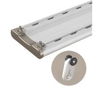 Heavy Du Double Row Ceiling ain Track 4" Aluminum Rail Set for Silent Customizable Room Divi & Privacy Solut Ideal for Living Room & Bedroom