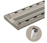 Heavy Du Double Row Ceiling ain Track System 4" Aluminum Rail Set for Quiet Ideal for Room Divis and Privacy ains Customizable Soluts