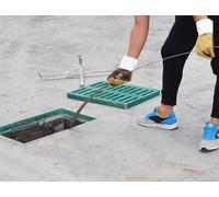 Heavy-Du Drain ake for Outdoor Use 50ft/100ft/75ft/25ft Manual Plumbing Clog Remover Tool with Adjuble Grip Handle (1.2'' Diameter 26ft Length)