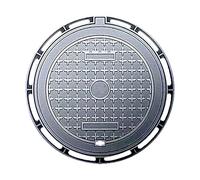 Heavy-Du Ductile Iron Manhole Cover - Septic Tank Lid for Roads, Residential Areas & Construct Sites - Weather-Resistant, Robust Design for Long-Lasting Performance