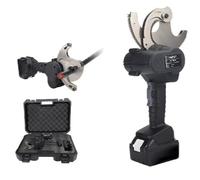 Heavy Du Electric Cable Cutter 45/65/75mm, Battery Powered Hydraulic Ratchet Wire Stripper for Copper Aluminum Armored Cable, 2 Batteries Included