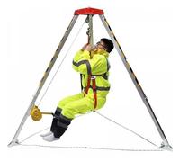 Heavy-Du Fall Protect Set 816 kg Winch Tr for Confined Spaces Safe Harness for Basement & Sewa Aluminum Alloy Equint