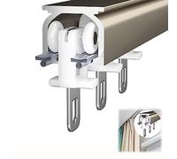 Heavy-Du Flexible ain Rail Track - Versatile Ceiling or Wall Mount for ains & Room Dividers - Easy to Install Ideal for Home & Office Use