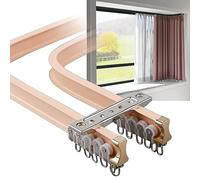 Heavy Du Flexible ain Track for Ceiling Mount Bendable Double Rail Room Divider Space-Saving Design for Enhanced Privacy Easy Inllat t for Home and Office