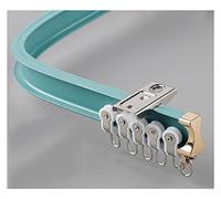 Heavy Du Flexible k System Ceiling Mount 11ft Long Ideal for Shower Hospital & Privacy Room Dividers Bendable Metal Rail in Blue