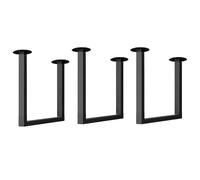 Heavy Du Floating Shelf Bracket 11.8"x11.8" Metal Ceiling Mount Support for Shelves 3 Pack Black Includes Screws Ideal for Home & Office STO Soluts