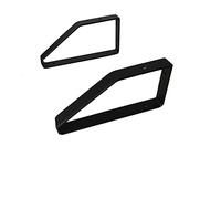 Heavy Du Floating Shelf Brackets - 1 Pair Black Metal Triangle Wall Support Industrial Rustic Design for 12 Inch Shelves Strong Shelf Holders for Home Decor