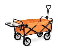 Heavy Du Folding Garden Trolley Cart Multi Funct Outdoor n for Camping nic Fishing & Shopping with Table Board 80Kg Load Rose Red
