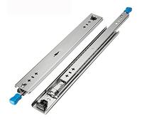 Heavy-Du Full Der Slides with Ball Bearings, Side Mount, Silent, Locking Mechanism, 120kg Load Capaci, 1 Pair (2 Pieces)