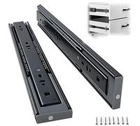 Heavy-Du Full Exteon Der Slides with Soft Close, Side Mount, 25-55cm, 45kg Load Capaci, Metal Glide Rails for Smooth, Ideal for CABI and Fur