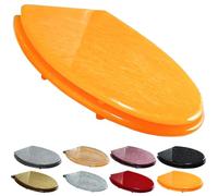 Heavy Du Glitter Toilet Seat - Soft Close, Quick Release, Easy Inllat, Top/Bottom Fixing - Slish Upgrade for Modern Bathrooms, & Ele Design