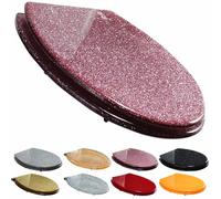 Heavy-Du Glitter Toilet Seat - Soft Close, Quick Release, Top/Bottom Fixing, Deep Design for Slish Bathrooms - & Easy to Inll