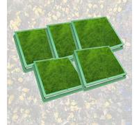 Heavy Du Green Ln Planting Lids 5 PCS Plastic Invisible Manhole Covers for Drain Yard & Field Concealed Sewa Basin Covers (32"x32") for Residential & Scenic Areas