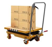 Heavy-Du Hydraulic Lift Table Cart, 351kg Capaci, Manual Double Scissor Design, le Lifting Platform with Locking Swivel Casters for Material Handling & Freight Transport