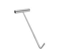 Heavy Du Manhole Cover Lifter Tool Steel Drain Cover Lifting Hook with TBar Grip 90CM Length for Easy Access to Manhole Keys and Covers