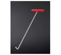 Heavy Du ManhoLid Puller Tool THandPBar & J Hook 8mm Steel 78cm Length Ideal for Easy Sewer Dr Cover Lifting & Removal