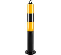 Heavy-Du Metal Parking Guardrails with Securi Posts & Bollards - Driveway Ber with Hanging Rings for Maximum Protect - Ideal for Private Parking & Driveway Securi Soluts