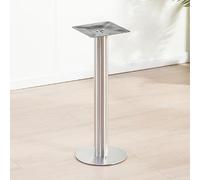Heavy-Du Metal Table Legs, Single Column Desk Support, Sturdy Round Base for Breakfast Bar, 300kg Load Capaci, 1 Piece, Silver h