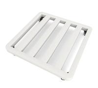 Heavy Du Plant Caddy with Lockable Wheels - Square Metal Rolling Dolly for Lar Indoor/Outdoor Pots - Easy Movement Plant nd (White, 50x70cm)