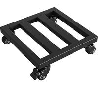 Heavy Du Plant Cart with Lockable Wheels 600 lbs Metal Plant Stand Square Rolling Planter Cart Rust Resistant Garden Trolley for Easy li