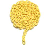 Heavy Du Plastic BER Chain with S Hoo 5m Length 6mm Thick Warning Chain for Parking Construct Sites and Proper Borders Safe Solut