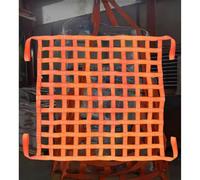 Heavy-Du Polyester C Net for Lifting & Towing - 2x2M Tear-Resint Mesh 20cm Squares 3.5T Load Capaci Ideal for Construct & Rigging Use