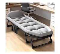 Heavy Du Portable Folding Camping Cot with Cush & Pillow - Lightweight Outdoor Bed for Sping & Recreat Grey 190x65cm Ideal for Camping Hiking & Travel
