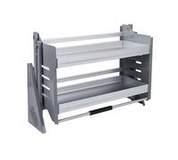 Heavy-Du Pull Down Kitchen Shelf - Aluminum Alloy Sto Rack, 30Kg Capaci, Space-Saving Lifting Basket for Cabi - Ideal for Bar & Kitchen nizat