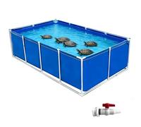 Heavy-Du PVC Canvas Pond Liner with Drain Valve - 3x1x0.4M Thickened Knife-Scraping Cloth for Koi Fish and Pools - Water Garden Solut