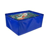 Heavy-Du PVC Fish Farming Tank, 0.45mm Steel e Water Sto System, Multi-Functal Temporary Pond for Lar Fish culture