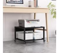Heavy Du Rolling Printer Stand Cart 2 Tier le Copier Table with Sto & A4 Paper for Home Office Under Desk Use & Convenient on Wheels
