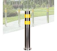 Heavy-Du Safe Bollard Post Pipe Parking Ber for Ga Lot & Bus Stop Protect - Includes Mounting Hardware Traffic Control Solut