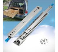 Heavy Du Slides with Lock 650 1250mm 5m Wide Side Mount 1 Pair Smooth Ball Bearing Mechanism for Secure STO (Color: with Lock Size: 350mm)