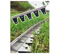 Heavy Du Stainless Steel Landscape EdgingRust Proof No Dig Ln & Flower Bed BordersGarden Edging Solut for Gravel Paths & Outdoor Spaces