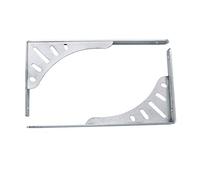 Heavy-Du Stainless Steel Shelf Brackets 2 Pcs L-Sd Floating Shelf Supports Versatile Dual-Purpose for Top & Bottom Installat 355 x 210 mm