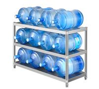 Heavy Du Stainless Steel Shelving Unit Adjustable Industrial Sto Rack for Indoor Outdoor Use Pantry Ga Utili Room (60x35x80cm)