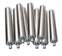 Heavy Du Stainless Steel Unloading Pulley Conveyor Rollers - 10 Pack Detachable 50x500mm, 600mm, 700mm, 800mm, 400mm, 300mm, 250mm for Belt Systems