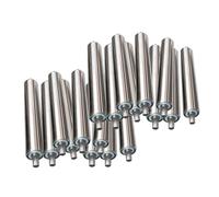 Heavy Du Stainless Steel Unloading Pulley Conveyor Rollers, 50x500mm-800mm, 20 Pack Detachable 2" Diameter Rollers for Existing Conveyor Systems, Ideal for Smooth Flow